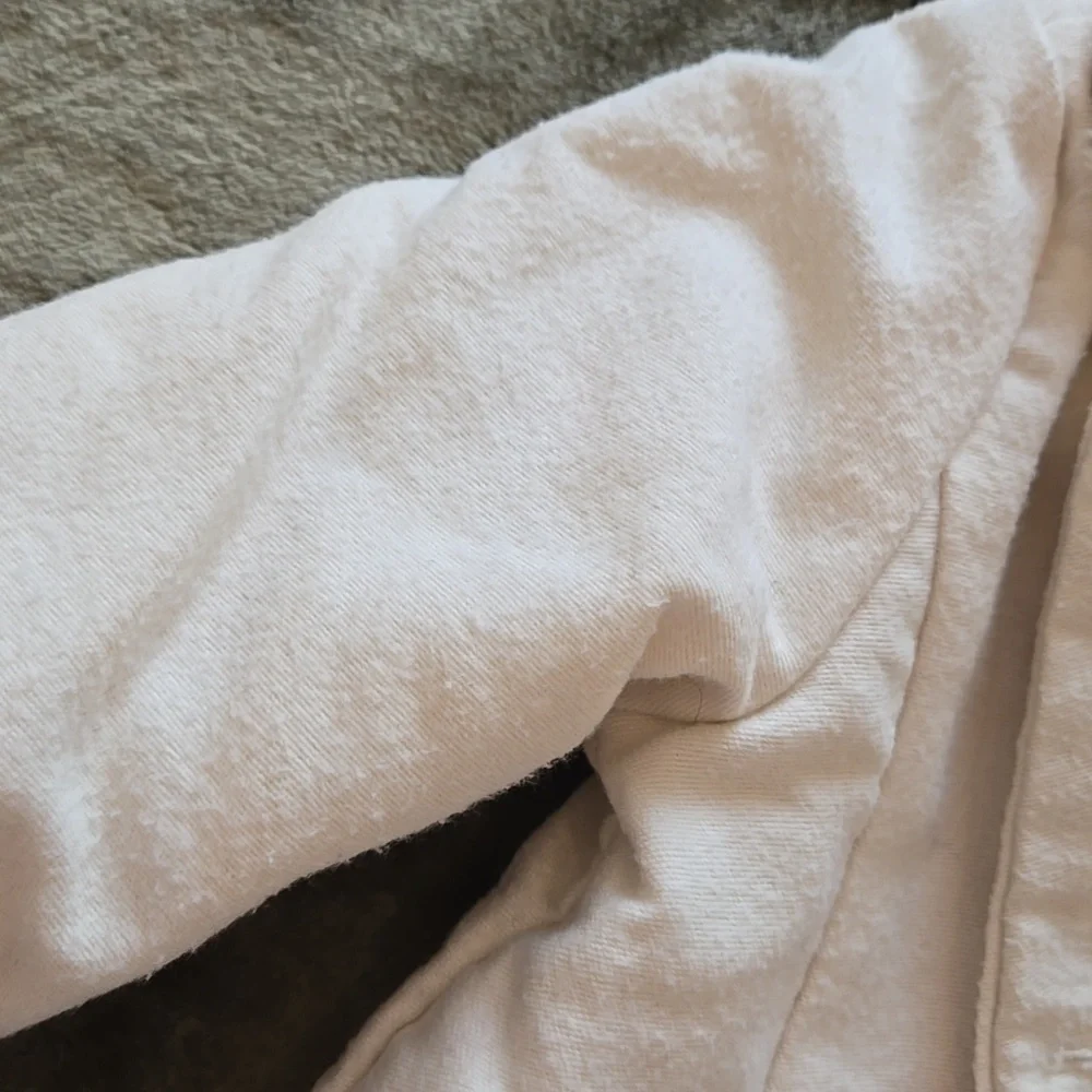 The Children's Place White Faux Fur Pea Coat